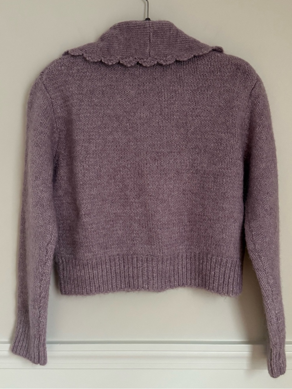 Zara Dusty Purple Knit Cardigan - Picture 5 of 8